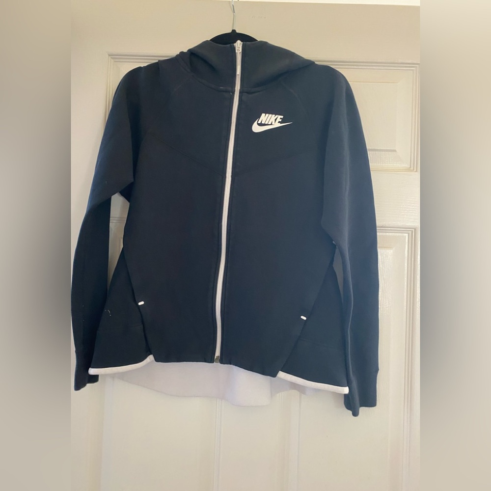 Nike Black Hoodie with White Logo